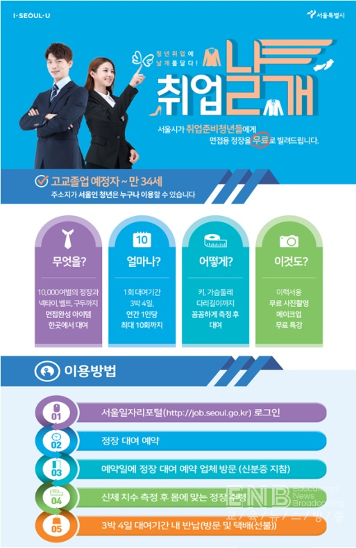서울시, 2018년 무료정장 대여 ‘취업날개서비스’
