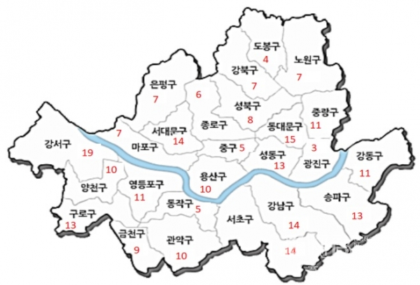 2019년 서울시내 교통사고 사망자  전년대비 19.1% 감소